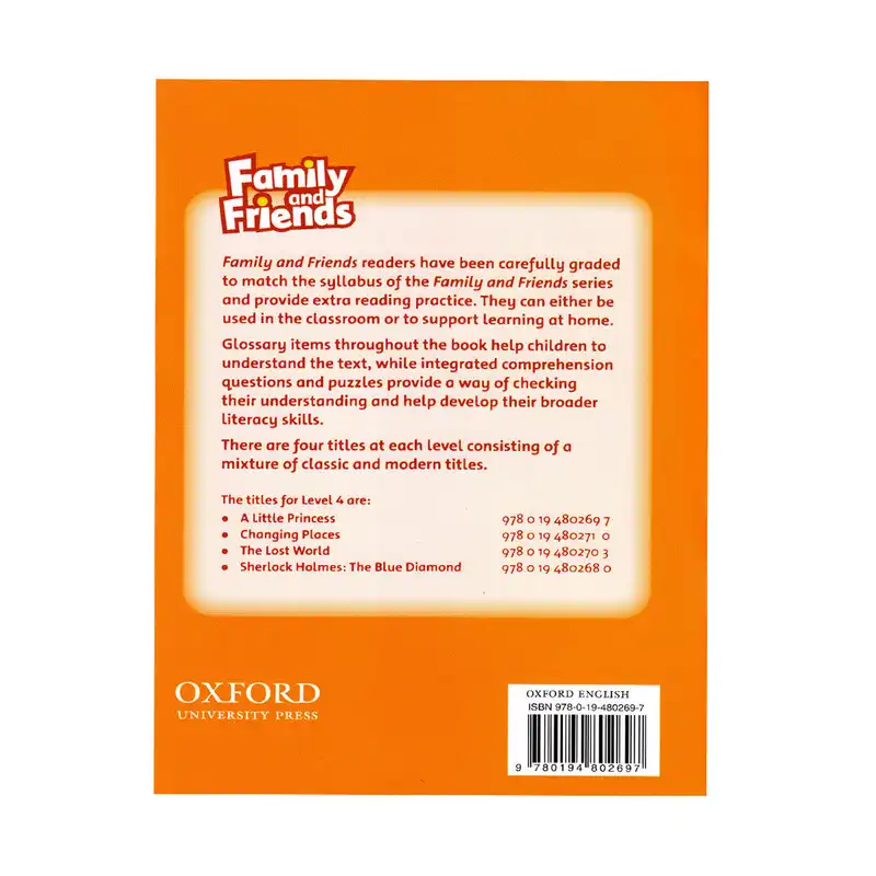 کتاب داستان Family And Friends 4 اثر جمعی از نویسندگان انتشارات الوندپویان چهار جلدی