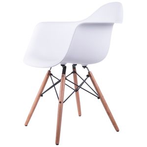 نقد و بررسی صندلی کروماتیک مدل White Armchair Wood Legs توسط خریداران