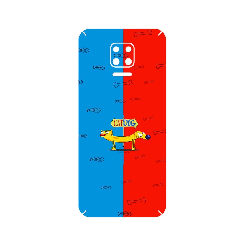برچسب پوششی ماهوت مدل CatDog مناسب برای گوشی موبایل شیائومی Redmi Note 9S