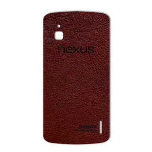 MAHOOT Natural Leather Cover Sticker for Google Nexus 4
