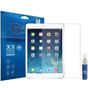 محافظ صفحه نمایش شیشه ای ایکس اس مدل تمپرد مناسب برای تبلت اپل iPad Air به همراه اسپری پاک کننده صفحه XS