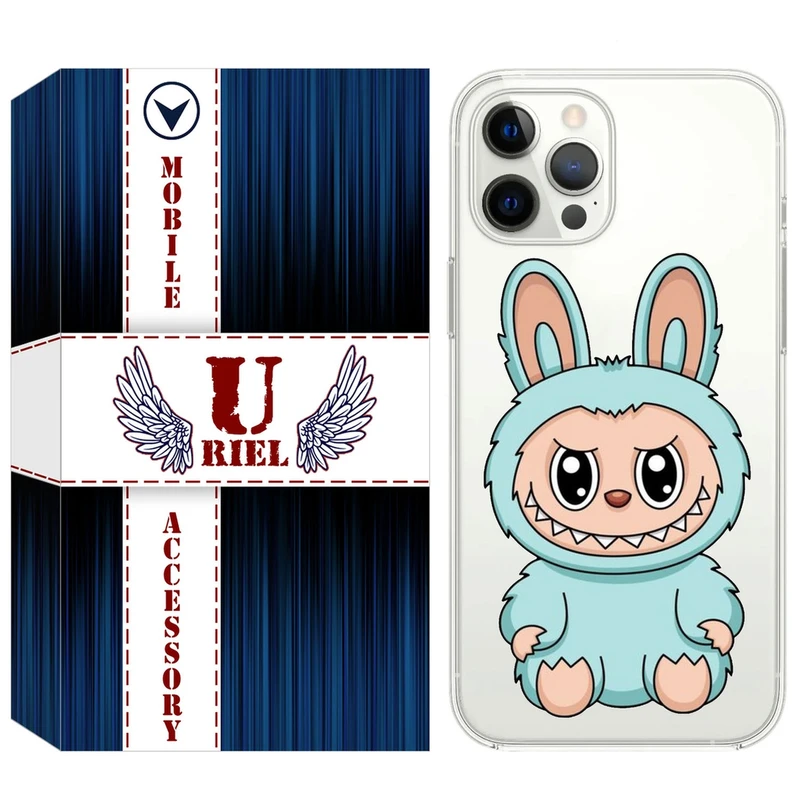 کاور یوریل قاب مدل Clear کد 144 طرح لبوبو Labubu مناسب برای گوشی موبایل اپل iPhone 13 Pro Max