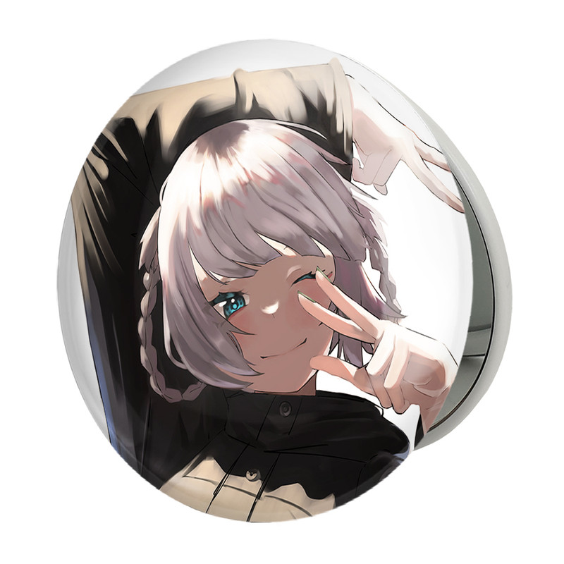 آینه جیبی خندالو طرح نازونا ناناکوسا انیمه کال آف نایت Call of the Night مدل تاشو کد 17833