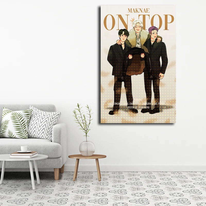 تابلو شاسی مدل stray kids fanart کد 4