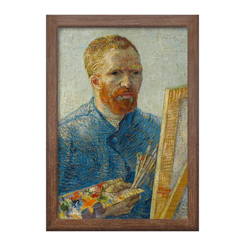 تابلو خندالو طرح سلف پرتره ونسان ونگوگ (Van Gogh) کد 36809