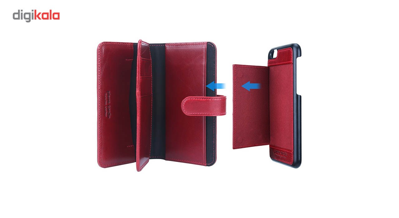 کیف پول چرمی پیرکاردین مدل PCL-P09 مناسب برای گوشی آیفون 7 و آیفون 8