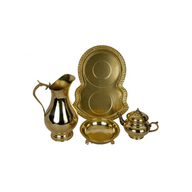 سرویس 5 پارچه مسی سماور مدل M11