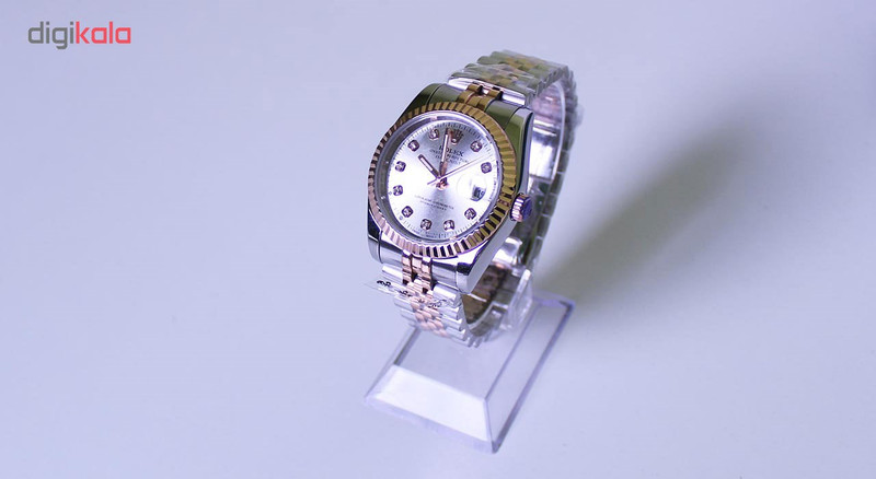 ساعت مچی عقربه ای مردانه مدل دیت جاست کد MU-0004 - به همراه یک ساعت هدیه