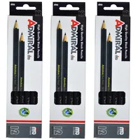 مداد مشکی ادمیرال مدل Ogips سه بسته 12 عددی