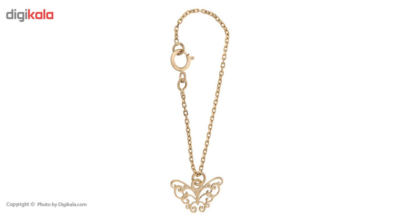 آویز ساعت طلا 18 عیار زنانه زرمان مدل ZMW0260 طرح پروانه