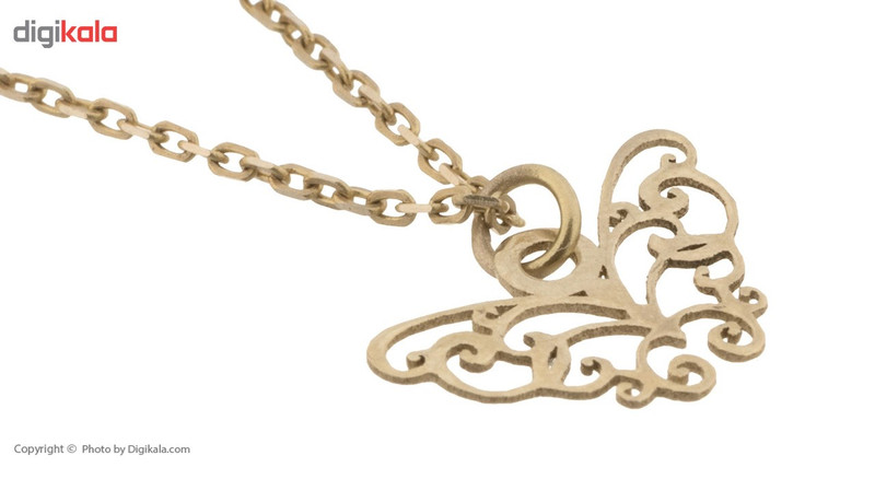 آویز ساعت طلا 18 عیار زنانه زرمان مدل ZMW0260 طرح پروانه