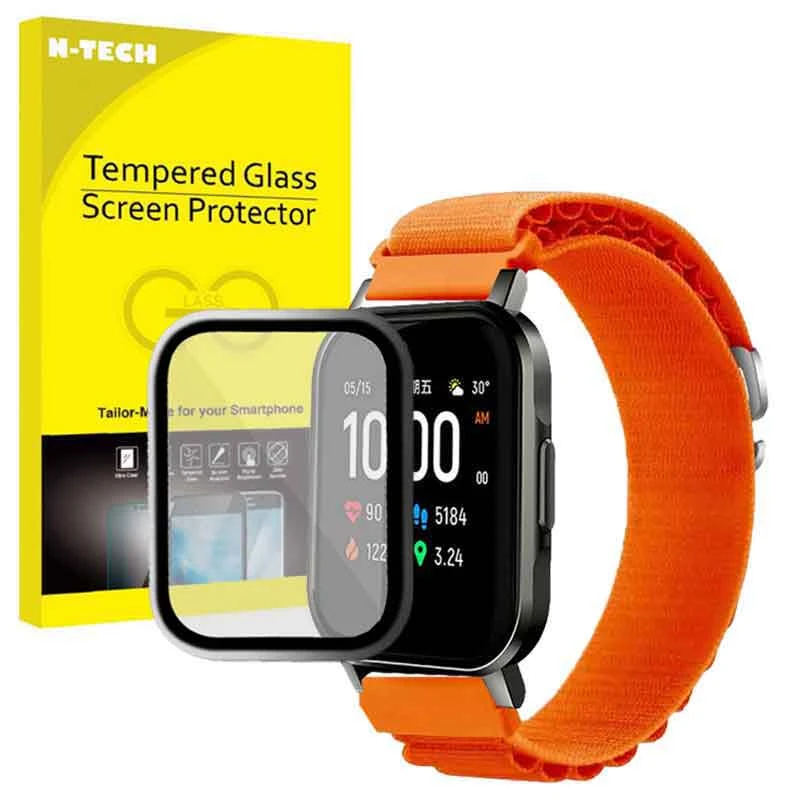 بند انتک مدل LOOP ALPINE مناسب برای ساعت هوشمند هایلو LS01 به همراه محافظ صفحه نمایش