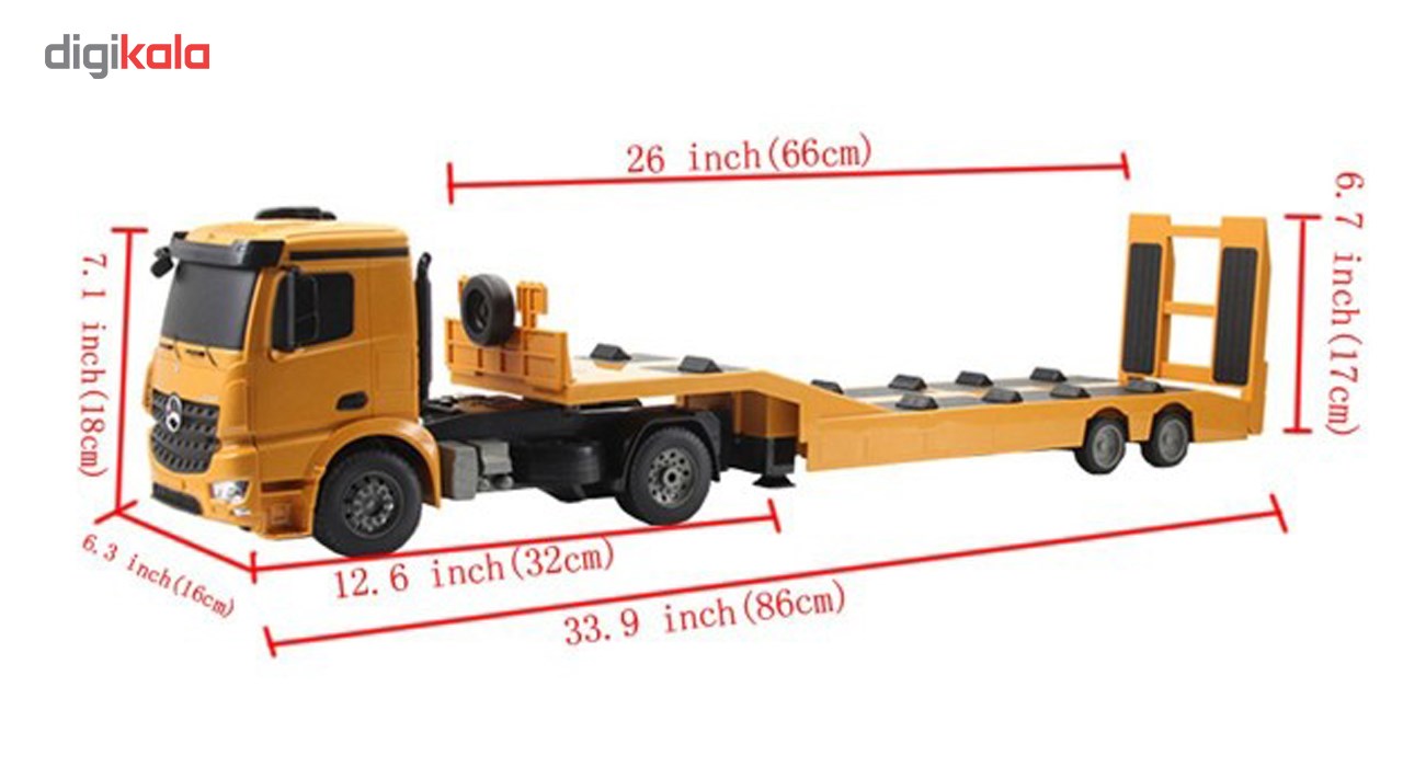 rc mercedes benz arocs flatbed trailer