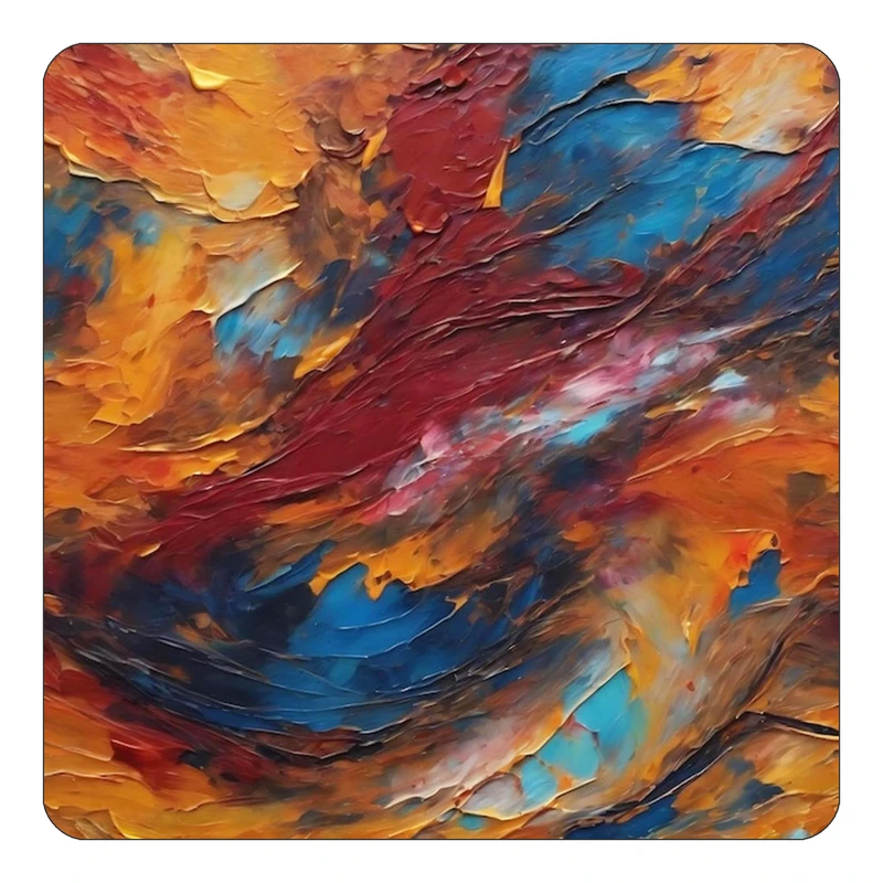 مگنت کاکتی طرح نقاشی رنگ روغن مدل mp70747