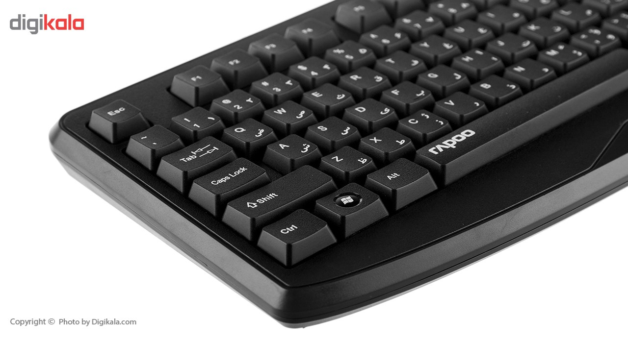 کیبورد و ماوس رپو مدل NX1720 با حروف فارسی