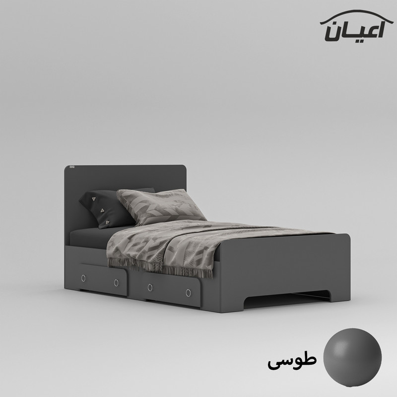 تخت خواب یک نفره اعیان مدل FH793 سایز 120x200 سانتی متر