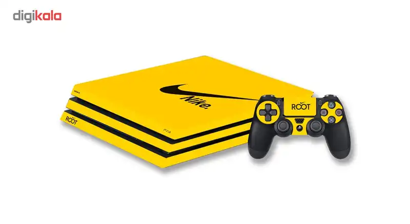 برچسب افقی پلی استیشن 4 پرو گراسیپا طرح نارنجی