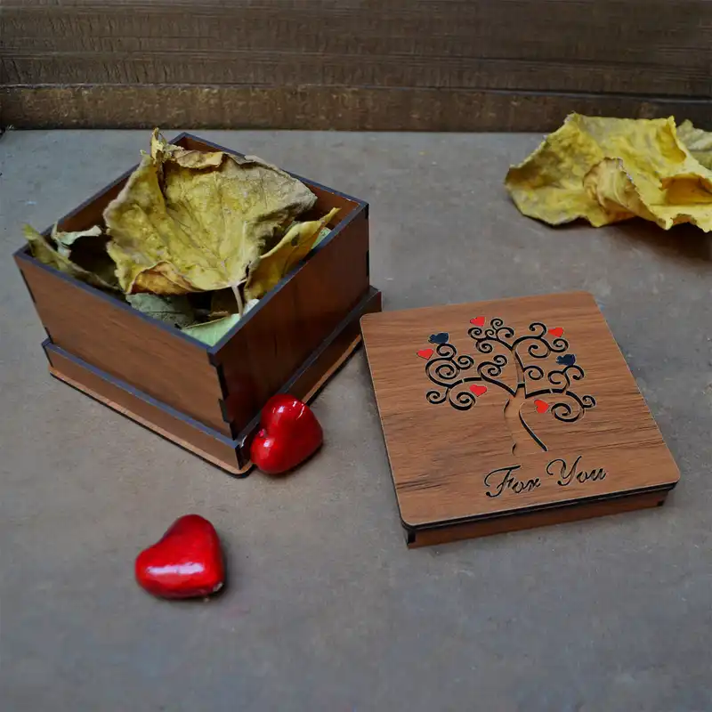 جعبه هدیه مدل درخت سبز