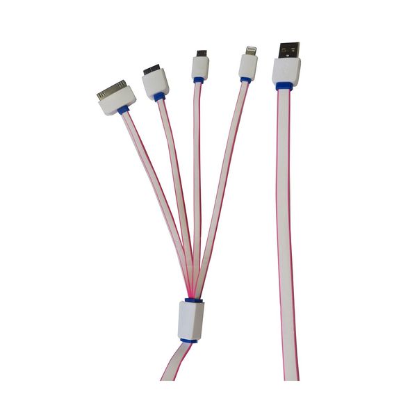 کابل تبدیل USB به microUSB، microB، لایتنینگ و 30-پین مدلC0055 به طول 100سانتی متر کابل تبدیل USB به microUSB، microB، لایتنینگ و 30-پین مدلC0055 به طول 100سانتی متر