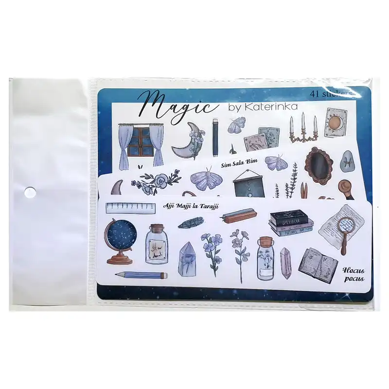 برچسب کاترینکا طرح برش خورده مدل Magic بسته 67 عددی
