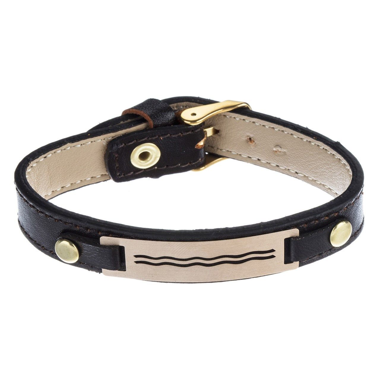 دستبند طلا 18 عیار مردانه مایا ماهک مدل MB0657 -  - 1