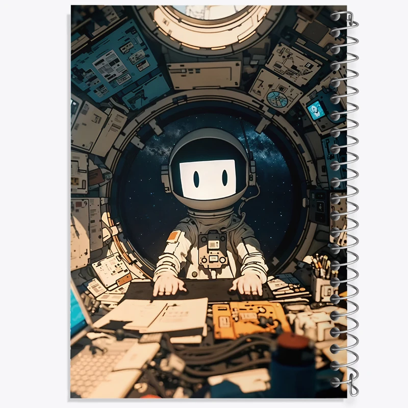 دفتر لیست خرید 50 برگ خندالو طرح فضانورد کد F6047