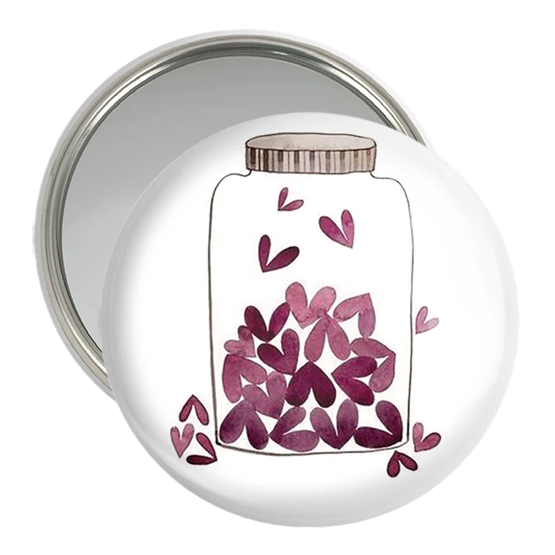 آینه جیبی خندالو مدل عاشقانه  کد 1862