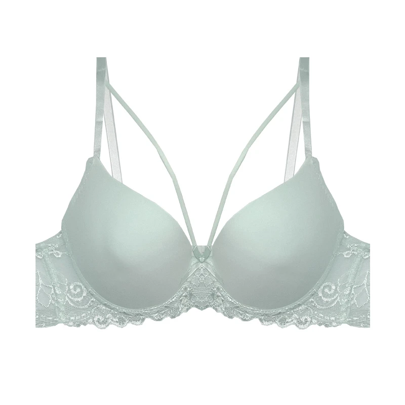 سوتین زنانه مدل اسفنجی دکلته جکدار هارنس کاپ B طرح گیپور کد 800312