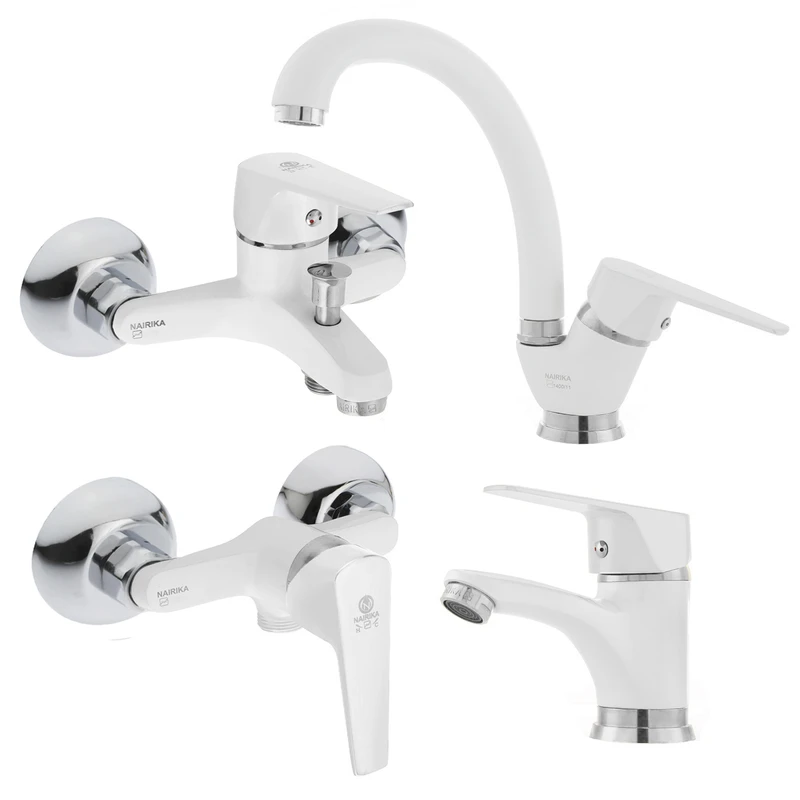 ست شیرآلات نایریکا مدل آروین کد W-02 مجموعه 4 عددی