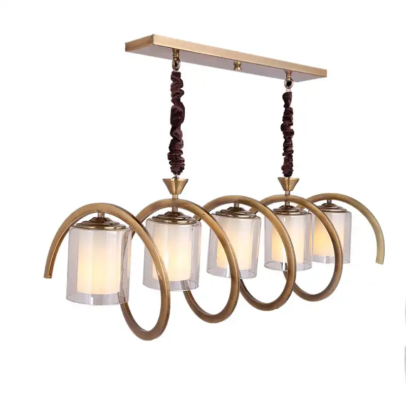 لوستر ۵ شعله مدل فنری