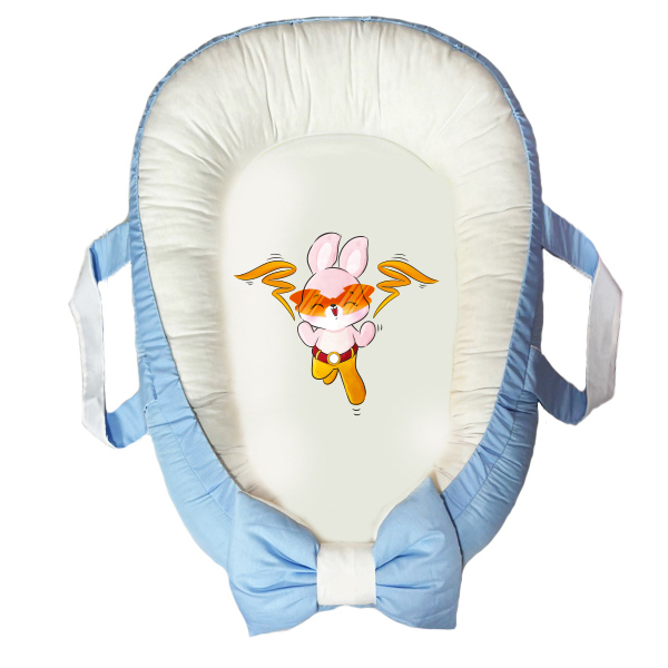 سرویس خواب سه تکه نوزاد مدل گارد محافظ دار طرح خرگوش کد 041