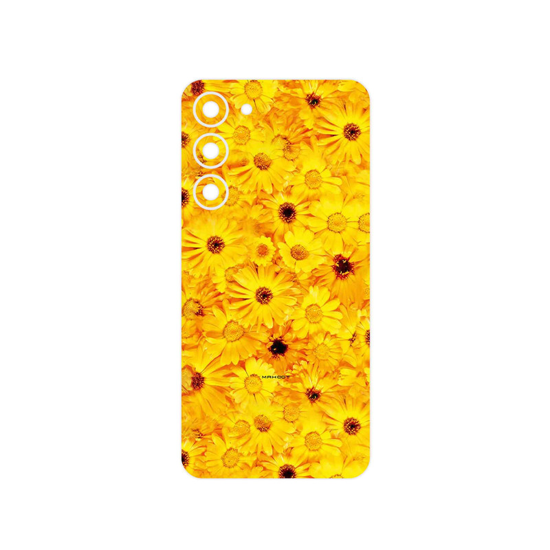 برچسب پوششی ماهوت مدل Yellow Flower مناسب برای گوشی موبایل سامسونگ Galaxy S23 Plus