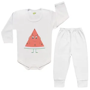 ست بادی و شلوار نوزادی کارانس طرح هندوانه مدل BST-4007