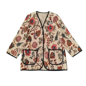 مانتو کتی زنانه مدل چرخکاری هندی کد ۱۰۰