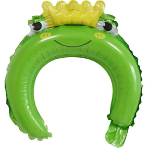 بادکنک فویلی لاکی بالونز مدل تل سر قورباغه کد Frog01