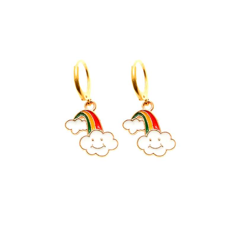 گوشواره دخترانه دلنار گالری مدل ابر خندان