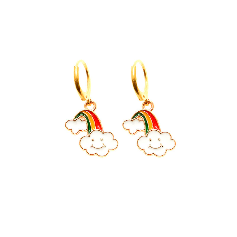 گوشواره دخترانه دلنار گالری مدل ابر خندان