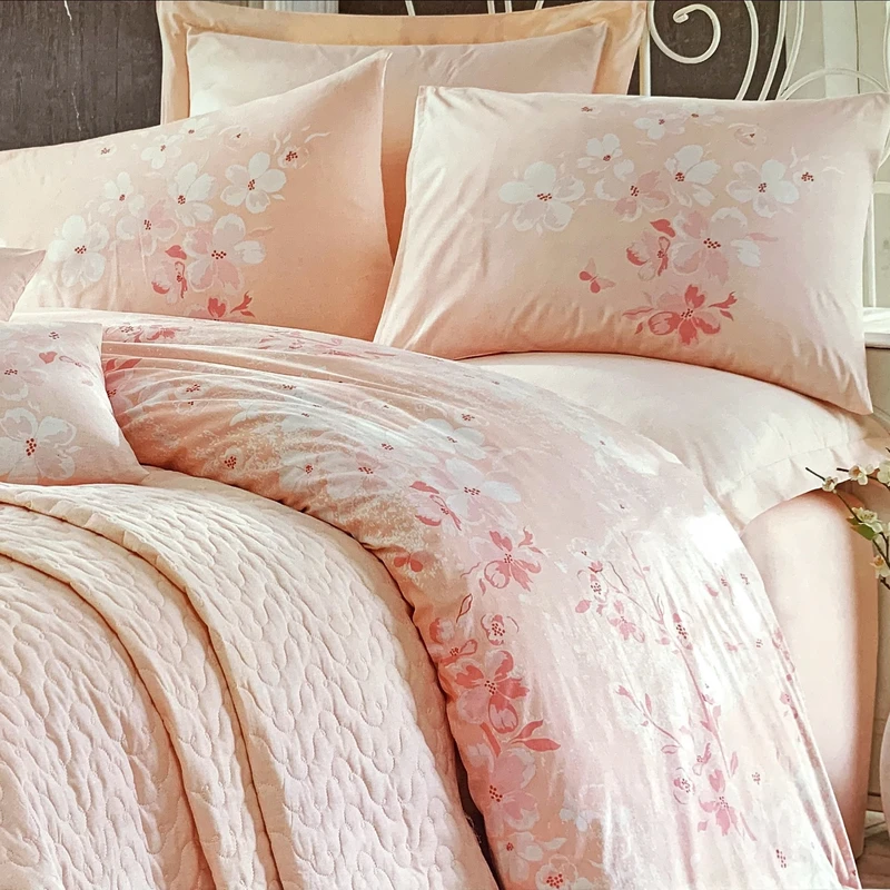سرویس روتختی بست کلس مدل Pink Rose دو نفره 7 تکه