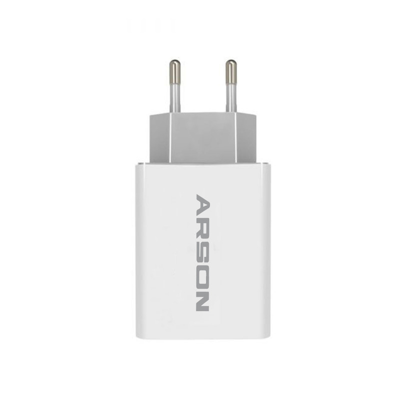 شارژر دیواری 15 وات آرسون مدل AN-W3B همراه کابل USB به لایتنینگ/USB-C/MicroUSB