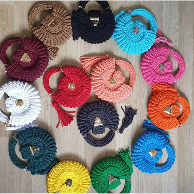 کیف قلاب بافی مدل سحر