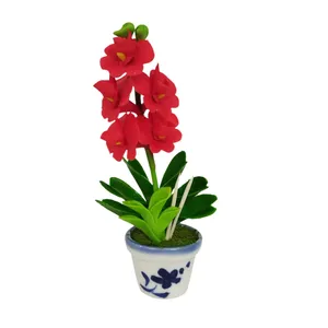 گلدان به همراه گل مصنوعی مدل 940213