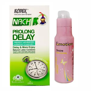 کاندوم کدکس مدل پرولانگ دیلی بسته 12 عددی به همراه ژل ایموشن مدل Desire