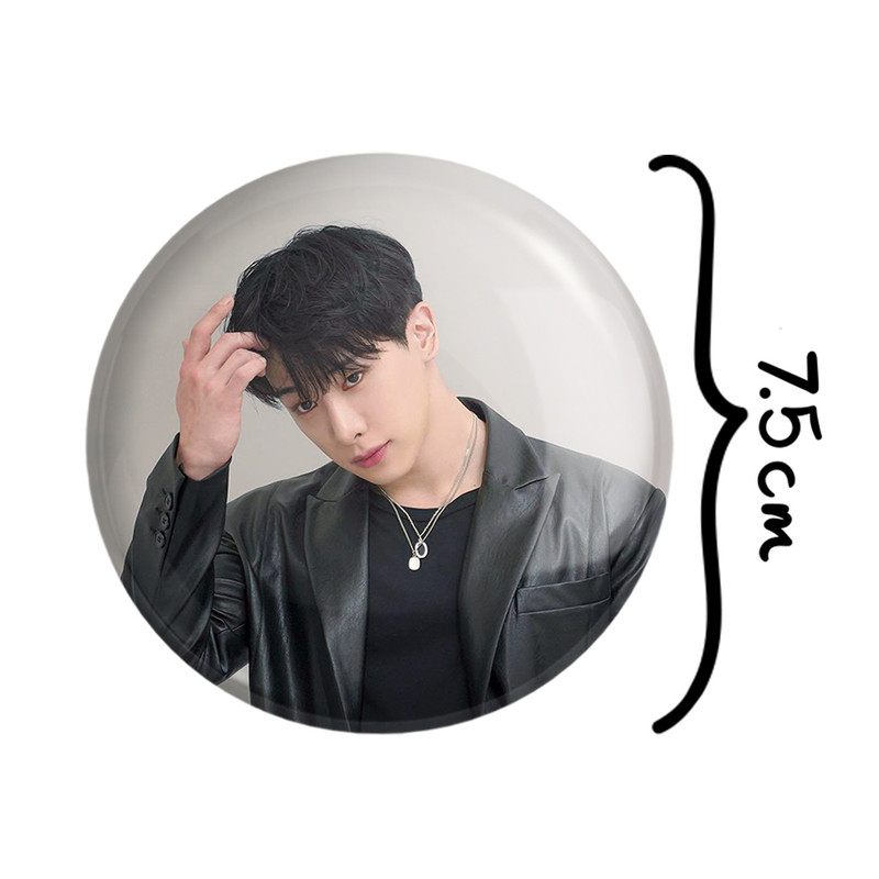 آینه جیبی خندالو طرح ونهو گروه مانستا اکس Monsta X مدل تاشو کد 21196