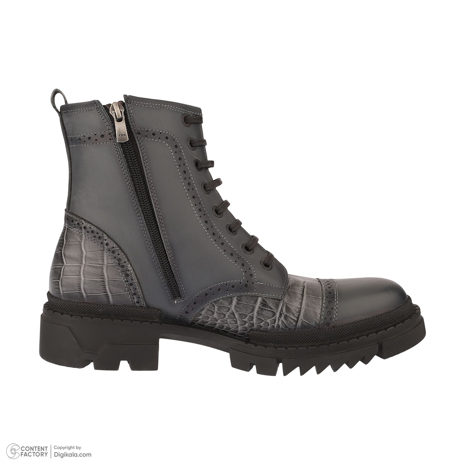 نیم بوت مردانه چرم مشهد مدل J6119-006 - - 8