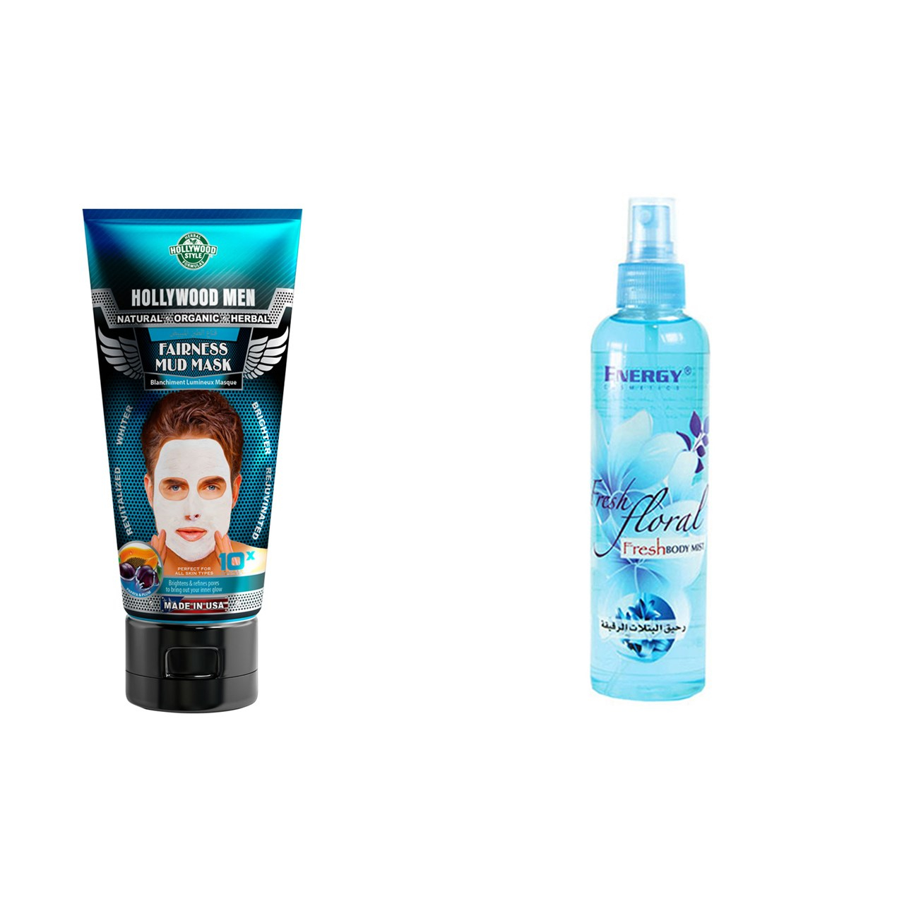 پک ارایشی استاویتا طرح 24 مجموعه دو عددی:  ماسک سفت کننده صورت مخصوص آقایان هالیوود استایل حجم 150میلی لیتر و اسپری بدن انرژی مدل Feresh flaral حجم 200 میلی لیتر