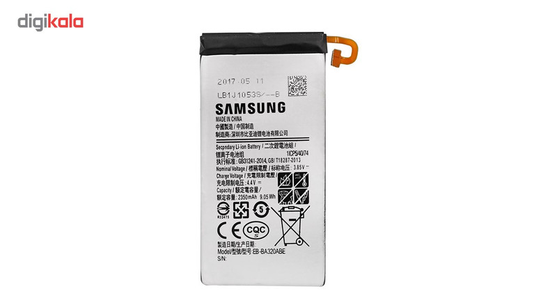 باتری موبایل سامسونگ مدل EB-BA320ABE با ظرفیت 2350mAh مناسب برای گوشی موبایل سامسونگ Galaxy A3 2017