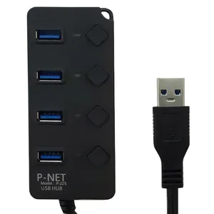 هاب یو اس بی  4 پورت پی نت مدل P-225