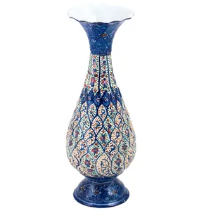 گلدان میناکاری مسی رستا طرح صراحی کد 100-12-102