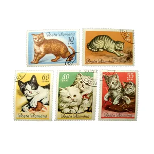 تمبر یادگاری مدل گربه کد DS2259 مجموعه 5 عددی