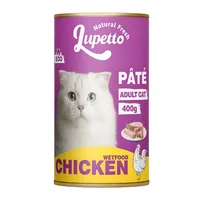 کنسرو غذای گربه بالغ لوپتو مدل پته اکونومی طعم مرغ وزن 400 گرم